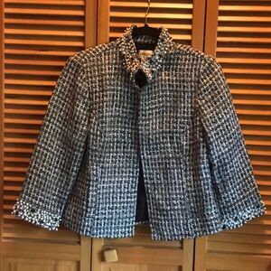 Chico’s Bead-Trimmed Tweed Lady Jacket